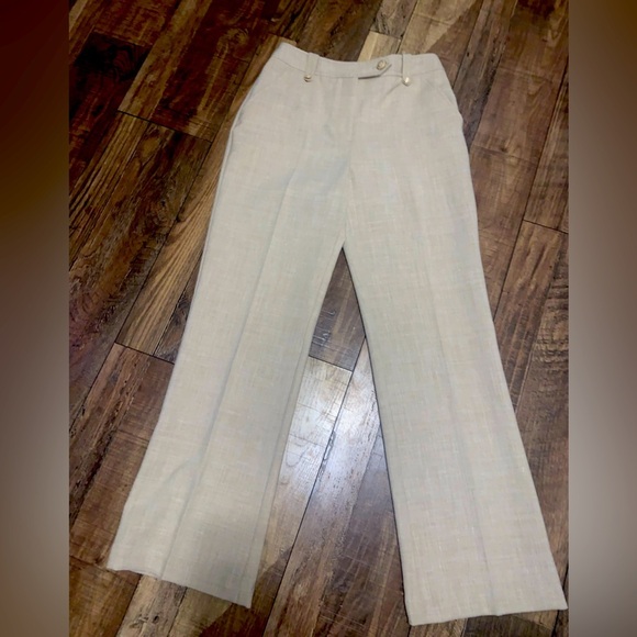 ST. John collection tan trousers formal 4 evening classic designer fall casual - Picture 1 of 8